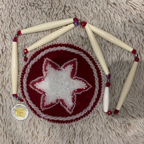 Beaded Floral Medallion - Picture 2 of 2